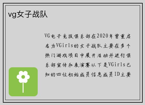 vg女子战队